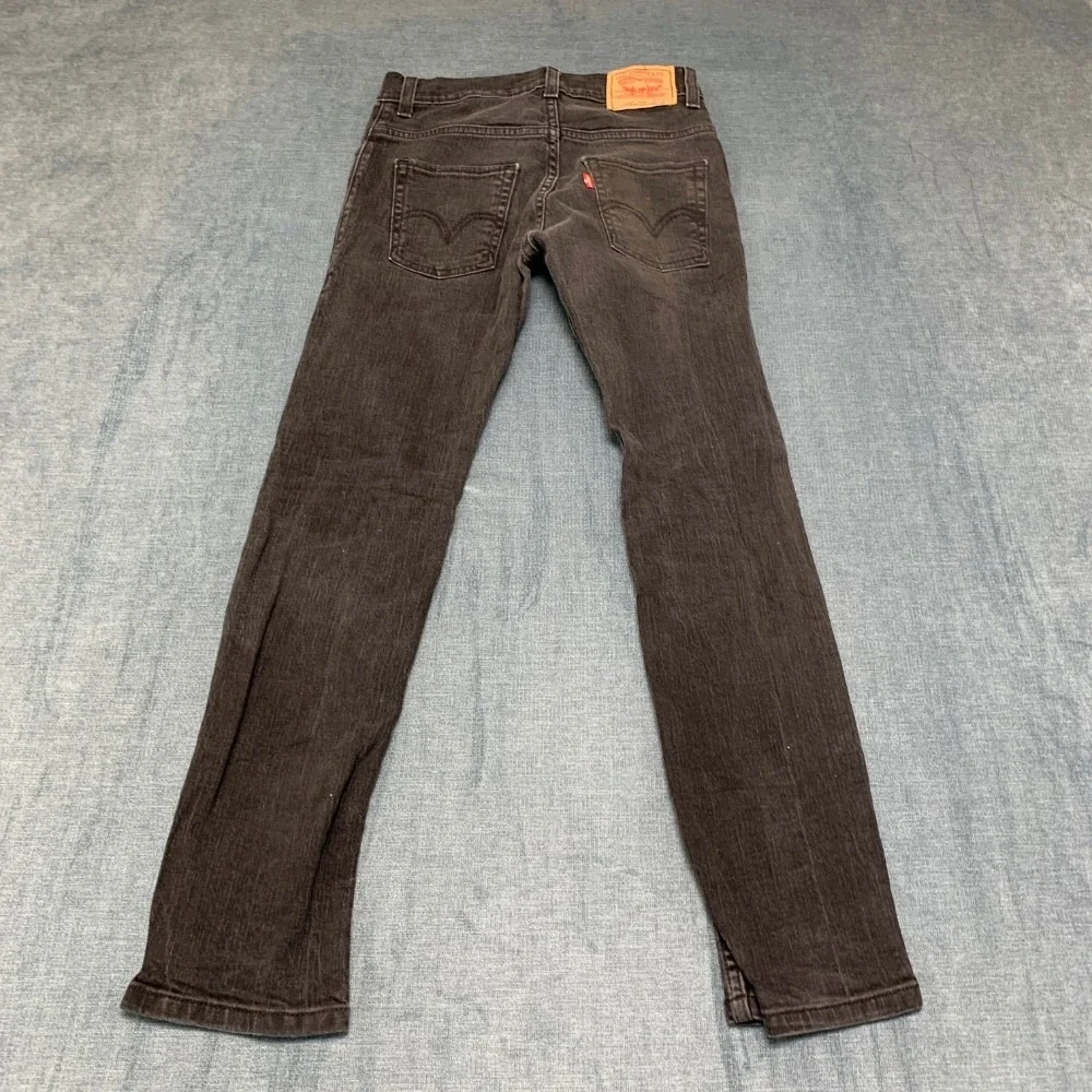 Vintage Levi's 511 Skinny Jeans Boys 25x25 Black Denim Cotton Stretch Slim Retro